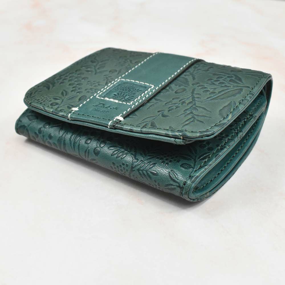 【2021新作】ダコタDakota財布二つ折りレディースミモザ二つ折り財布ミニ財布小銭入れボックス型BOX型サイフ本革革レザー2つ折り2つ折り財布ブランドファスナー人気かわいいコンパクト花柄ボタニカル0030250