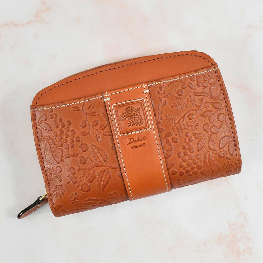 【2021新作】ダコタDakota財布二つ折りレディースミモザ二つ折り財布ミニ財布小銭入れファスナーサイフ本革革レザー2つ折り2つ折り財布ブランドおしゃれ人気かわいいコンパクト花柄ボタニカル0030251