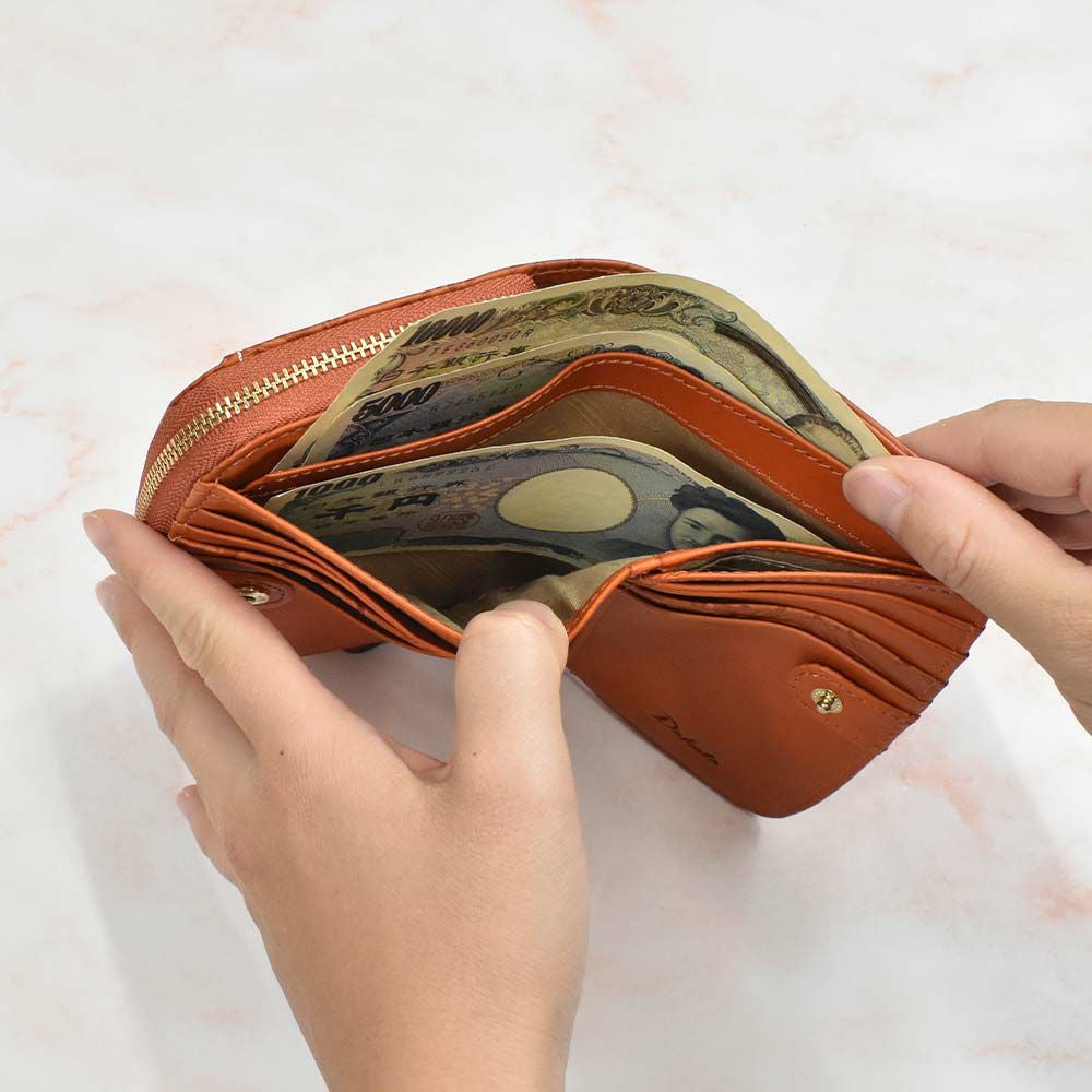 【2021新作】ダコタDakota財布二つ折りレディースミモザ二つ折り財布ミニ財布小銭入れファスナーサイフ本革革レザー2つ折り2つ折り財布ブランドおしゃれ人気かわいいコンパクト花柄ボタニカル0030251