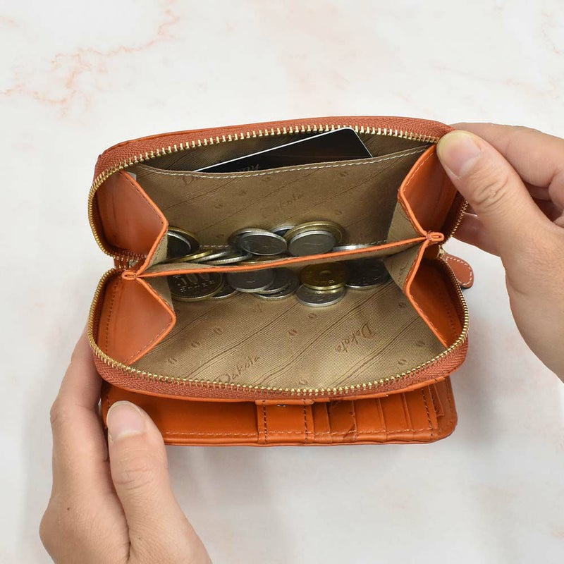 【2021新作】ダコタDakota財布二つ折りレディースミモザ二つ折り財布ミニ財布小銭入れファスナーサイフ本革革レザー2つ折り2つ折り財布ブランドおしゃれ人気かわいいコンパクト花柄ボタニカル0030251