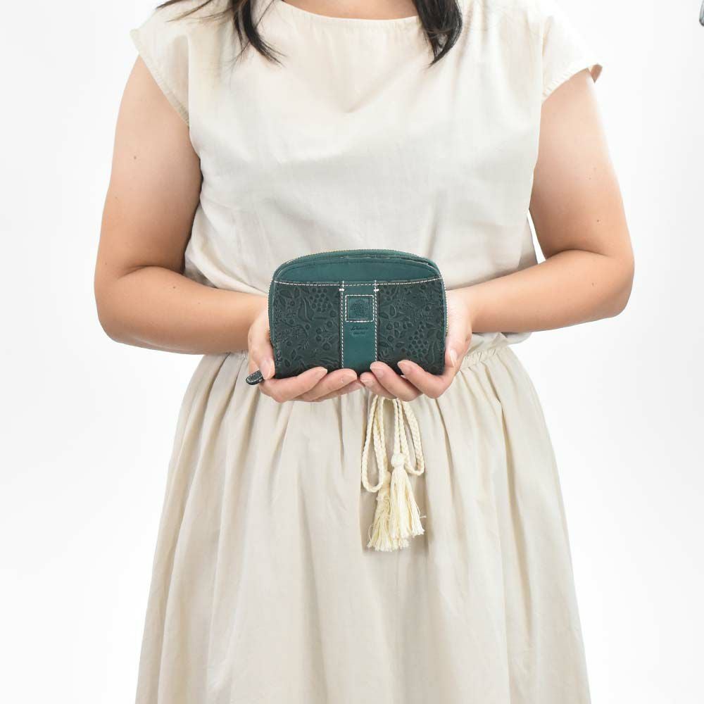 【2021新作】ダコタDakota財布二つ折りレディースミモザ二つ折り財布ミニ財布小銭入れファスナーサイフ本革革レザー2つ折り2つ折り財布ブランドおしゃれ人気かわいいコンパクト花柄ボタニカル0030251