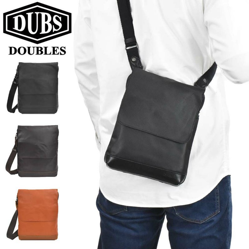 DOUBLESダブルスショルダーバッグ本革B5薄い薄マチレザーメンズレディースショルダーバック斜め掛けバッグ斜めがけバッグショルダー軽い軽量小さい小さめ牛革革男性ブランド肩掛けカバンJVK-1603