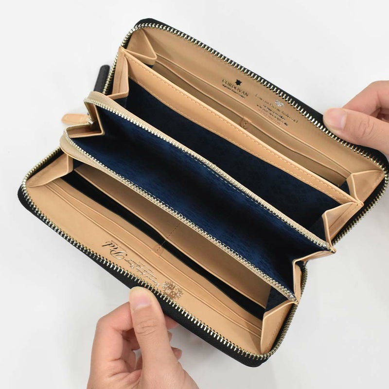 【エントリーで最大+6倍|7/17まで】PID財布長財布ラウンドファスナーピーアイディーコードバン本革馬革革メンズレディースレザープレゼント男性人気ブランド大容量薄いファスナーおしゃれかっこいいP.I.D20代30代40代50代25264