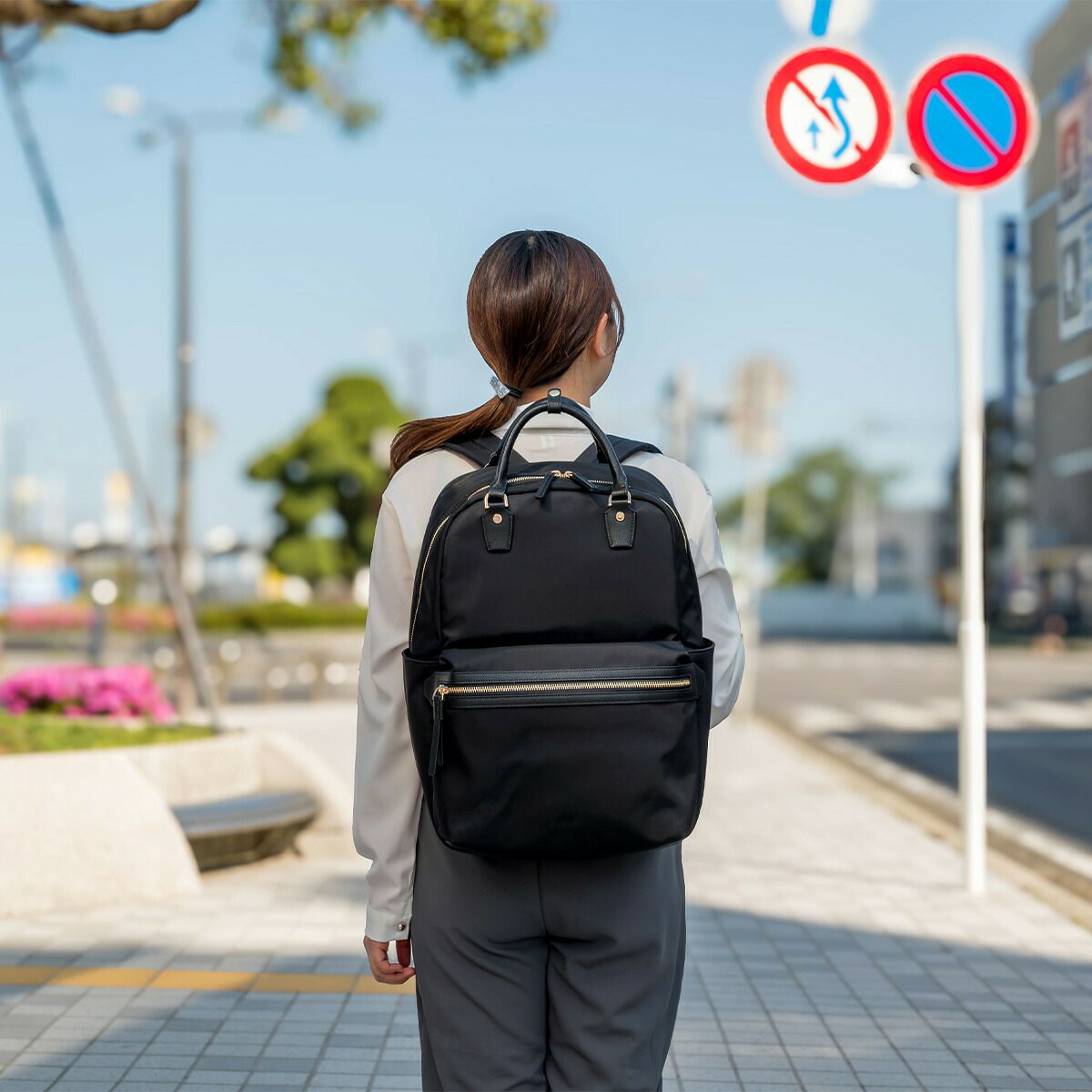 エースaceリュックレディースラポルテムエースジーンB415.6インチPC収納25Lビジネスリュックリュックサックビジネスバッグ通勤ナイロン大きめきれいめ大容量ブランド軽量ビジネスace.GENE68522