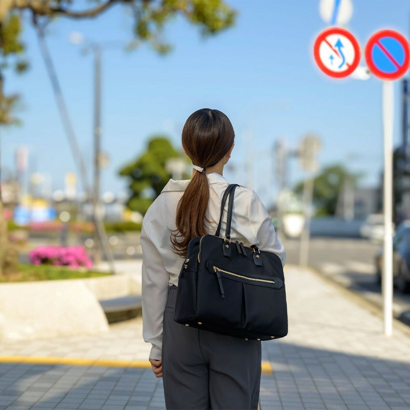 エーストートバッグaceビジネスバッグレディースラポルテムエースジーンA413.3インチPC収納16Lビジネストート通勤ナイロン小さめきれいめコンパクトブランドおしゃれ撥水軽量ビジネスace.GENE68523