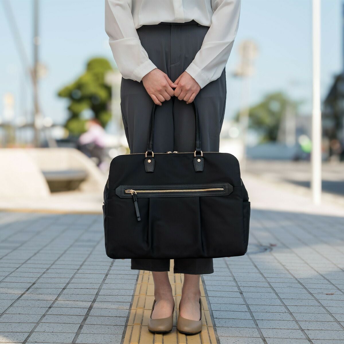 エースaceビジネスバッグレディースラポルテムエースジーンB415.6インチPC収納26Lトートバッグビジネストート通勤ナイロン大きめきれいめ大容量ブランドおしゃれ撥水軽量ビジネスace.GENE68524