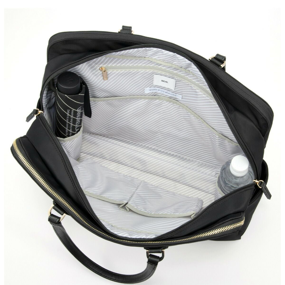 エースaceビジネスバッグレディースラポルテムエースジーンB415.6インチPC収納26Lトートバッグビジネストート通勤ナイロン大きめきれいめ大容量ブランドおしゃれ撥水軽量ビジネスace.GENE68524