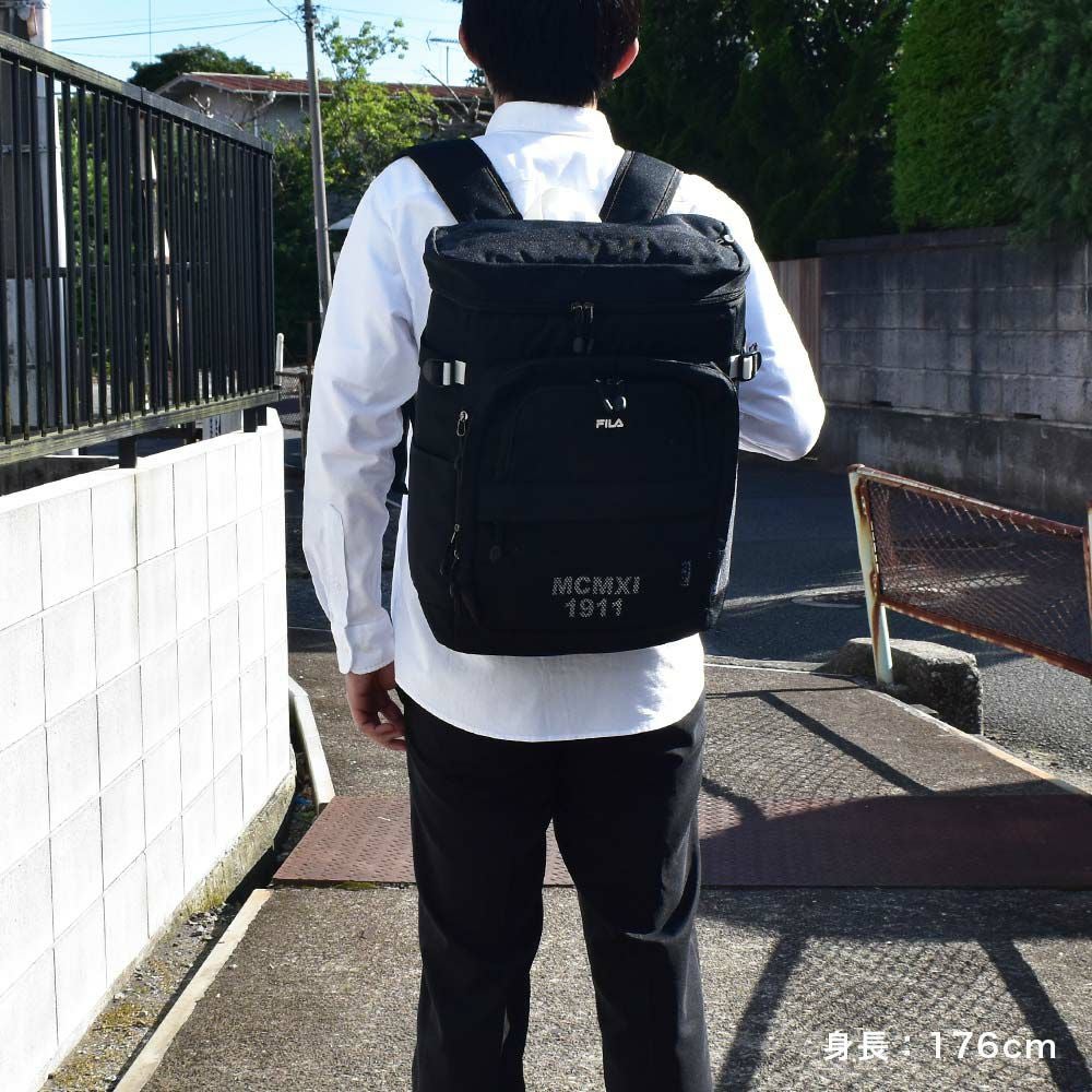 【P最大34倍|お買い物マラソン】【新作】フィラリュックFILA33LB4ボックス型大容量プレジオメンズレディース中学生高校生男子女子リュックサックスクールリュック通学リュックスポーツリュックボックス型リュックブランド撥水7747