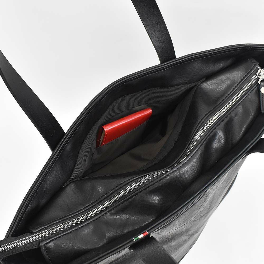 MOUSTACHEトートバッグムスタッシュメンズレディースB4サイズトートバッグトートバック合皮肩掛けカバン肩かけカバンブランドかっこいいおしゃれ人気大きめ通勤通学ファスナー付き大容量おすすめVYE-4805