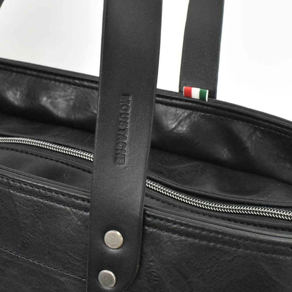 MOUSTACHEトートバッグムスタッシュメンズレディースB4サイズトートバッグトートバック合皮肩掛けカバン肩かけカバンブランドかっこいいおしゃれ人気大きめ通勤通学ファスナー付き大容量おすすめVYE-4805