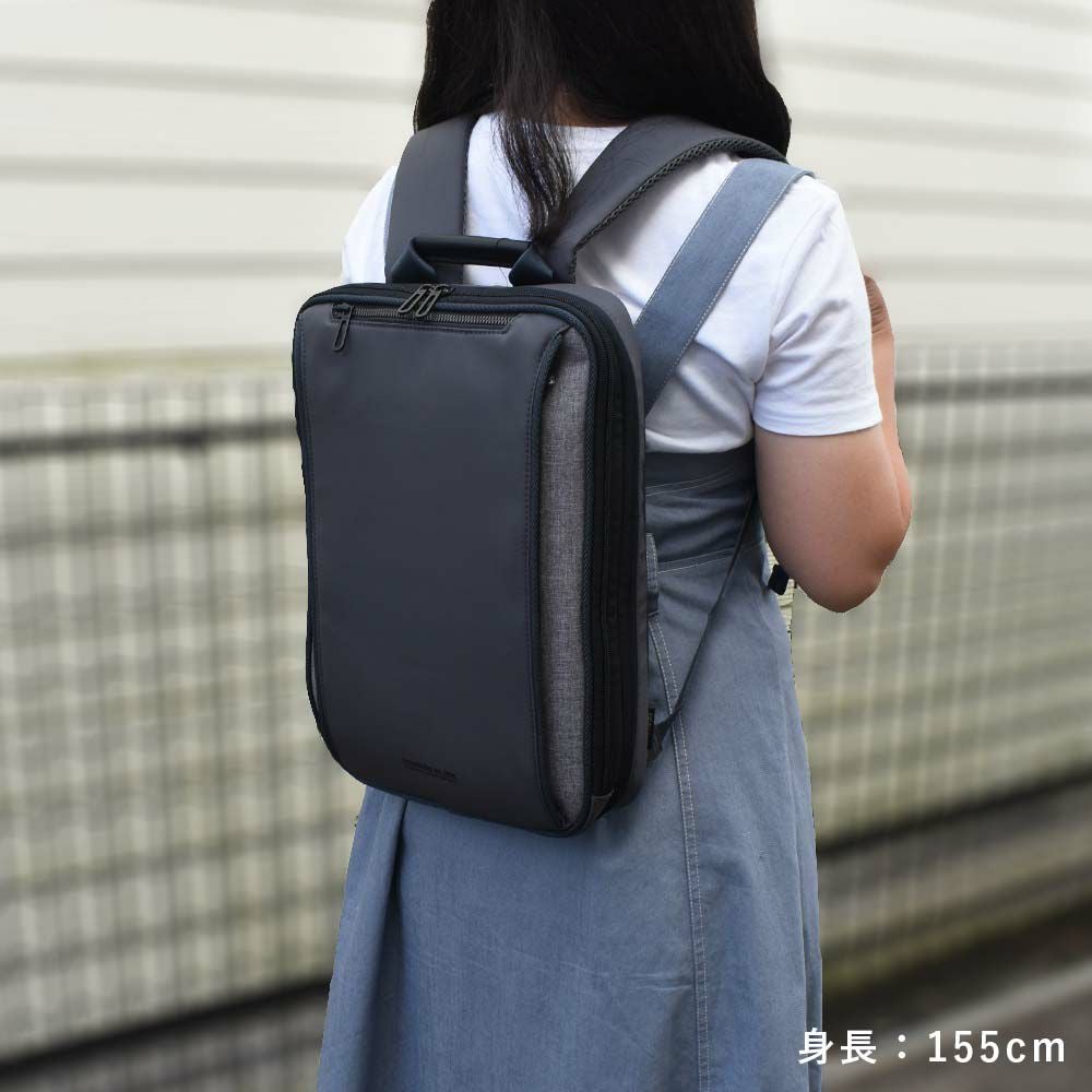 moustacheontimeビジネスリュックA4薄型容量拡張ムスタッシュオンタイムビジネスバッグリュックリュックサックバックパックバッグバックビジネス通勤通勤リュック薄い薄マチ人気ブランドカジュアルJNO-2820