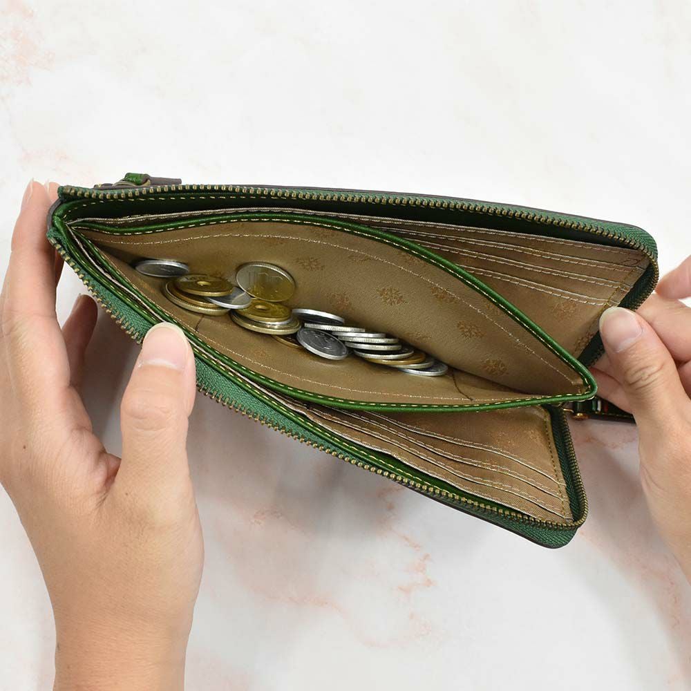 【2021新作】ダコタDakota長財布財布レディーストリコローレL字ファスナーレディース財布レディース長財布本革革レザー大容量ブランドファスナーL字薄いコンパクト大人使いやすい30代40代50代30273