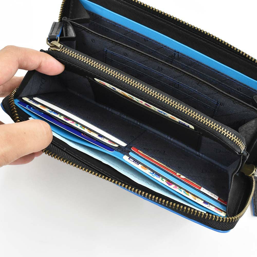 ダコタDakota長財布ラウンドファスナーメンズグリップ財布本革大容量レザー小銭入れありファスナー付きファスナーブランドブラック黒オレンジグリーン緑紺DakotaBLACKLABELダコタブラックレーベル0620113
