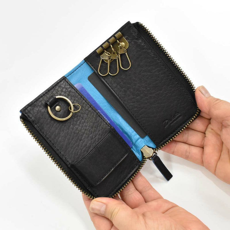 ダコタDakotaキーケーススマートキーグリップ本革革レザーメンズレディースL字ファスナーファスナー付き3連4連コンパクト人気ブランドおしゃれ大容量人気ギフトプレゼント男性女性0620114