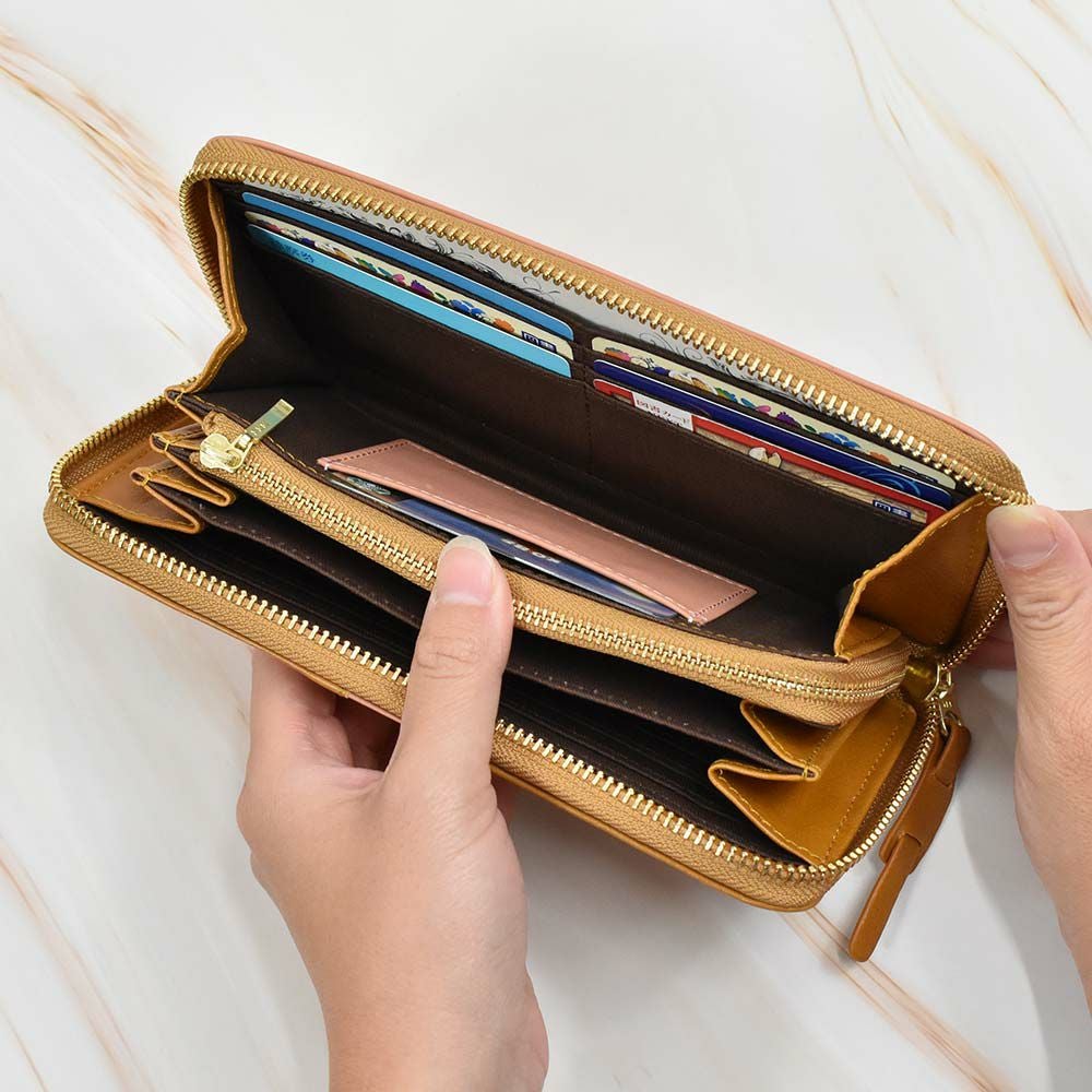 mozモズ長財布財布レディースラウンドファスナーファスナー本革革レザー大容量ロングウォレットブランドおしゃれ人気かわいい使いやすい大人カジュアルZNWS-86092