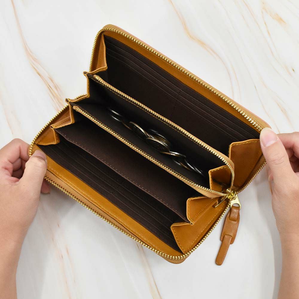 mozモズ長財布財布レディースラウンドファスナーファスナー本革革レザー大容量ロングウォレットブランドおしゃれ人気かわいい使いやすい大人カジュアルZNWS-86092