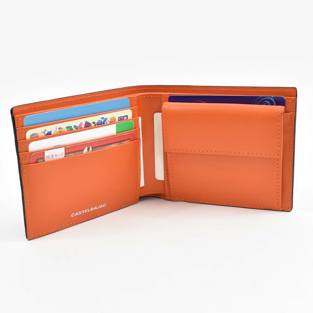 カステルバジャック財布二つ折りメンズレディースマルセルCASTELBAJAC二つ折り財布バジャック本革革レザー2つ折り2つ折り財布折りたたみミドルウォレット人気ブランドコンパクト薄いシンプルおしゃれ人気61614