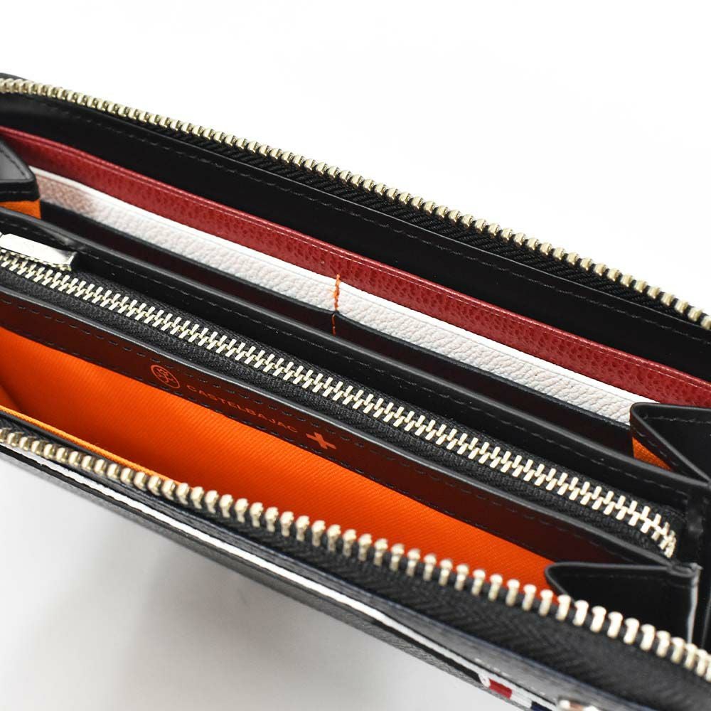 カステルバジャック財布長財布ラウンドファスナーレグレメンズレディースCASTELBAJAC本革革レザーファスナー付きファスナー小銭入れ付きロングウォレット大容量彼氏ギフトプレゼント人気ブランド35613