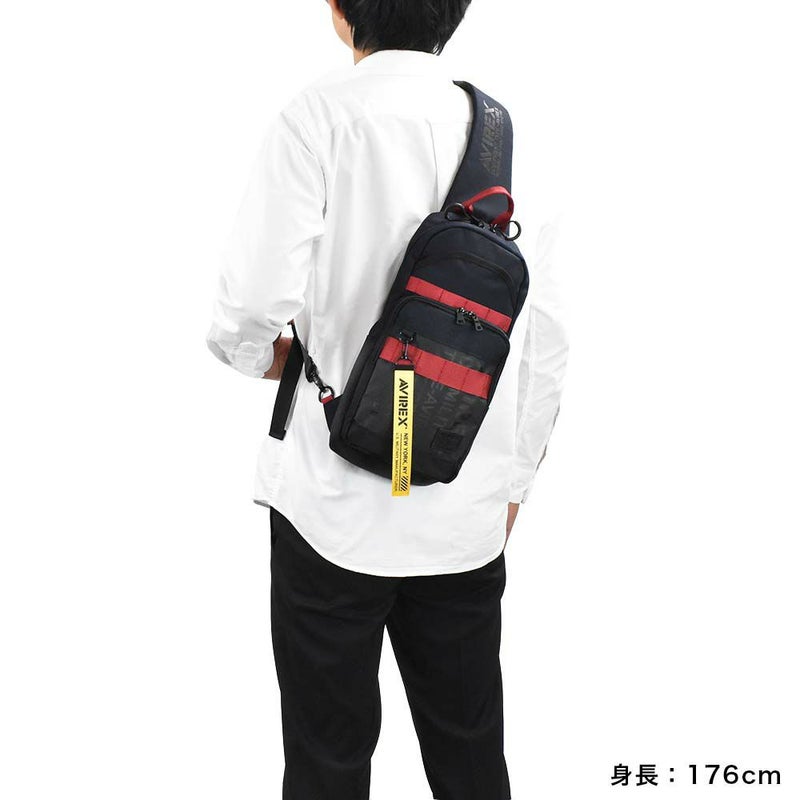 AVIREXボディバッグB5メンズ大容量アビレックスバッグショルダーバッグアヴィレックスボディバックボディーバッグブランド人気軽量かっこいいミリタリーAVX601