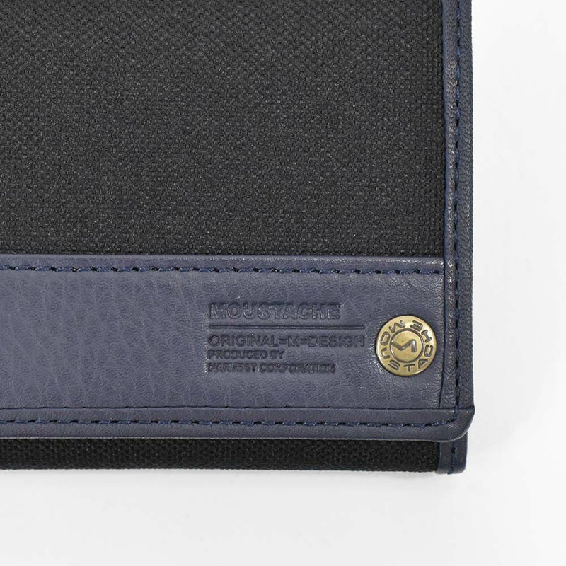 moustache財布長財布かぶせムスタッシュメンズレディース小銭入れ付き小銭入れありメンズ長財布ロングウォレットカジュアル人気おすすめ札入れ大容量彼氏男性ギフトプレゼントブランド薄いDUQ-4237