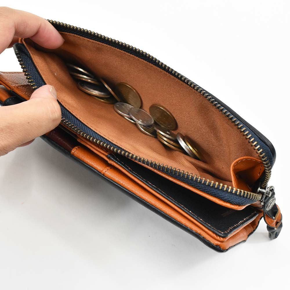 【11/1限定★エントリーで全員21倍】moustache財布長財布ムスタッシュメンズレディース本革革カード入れ多いカードがたくさん入るカード大容量カジュアル人気おすすめ札入れ大容量彼氏男性ギフトプレゼントブランド薄いPPH-4116