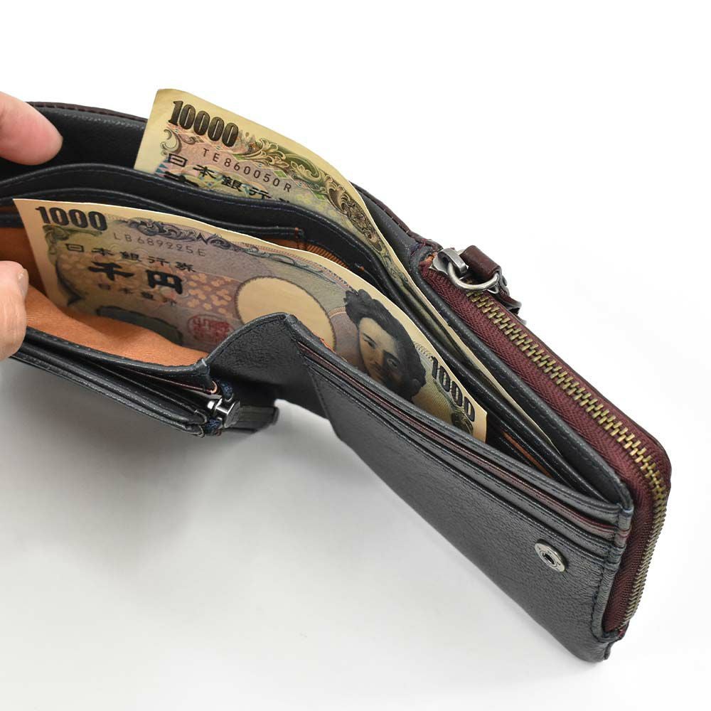 【11/1限定★エントリーで全員21倍】moustache財布長財布ムスタッシュメンズレディース本革革カード入れ多いカードがたくさん入るカード大容量カジュアル人気おすすめ札入れ大容量彼氏男性ギフトプレゼントブランド薄いPPH-4116