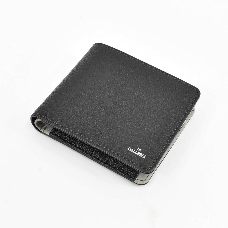 財布二つ折り本革メンズレディースlaGALLERIAラ・ガレリアボックス型小銭入れ二つ折り財布2つ折り財布革牛革レザー折りたたみ小銭入れ付きブランドおしゃれ大容量人気おすすめプレゼント男性女性2622