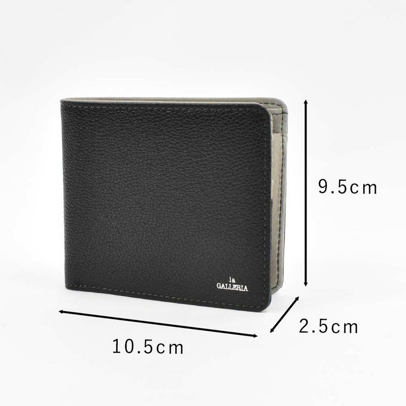 財布二つ折り本革メンズレディースlaGALLERIAラ・ガレリアボックス型小銭入れ二つ折り財布2つ折り財布革牛革レザー折りたたみ小銭入れ付きブランドおしゃれ大容量人気おすすめプレゼント男性女性2622