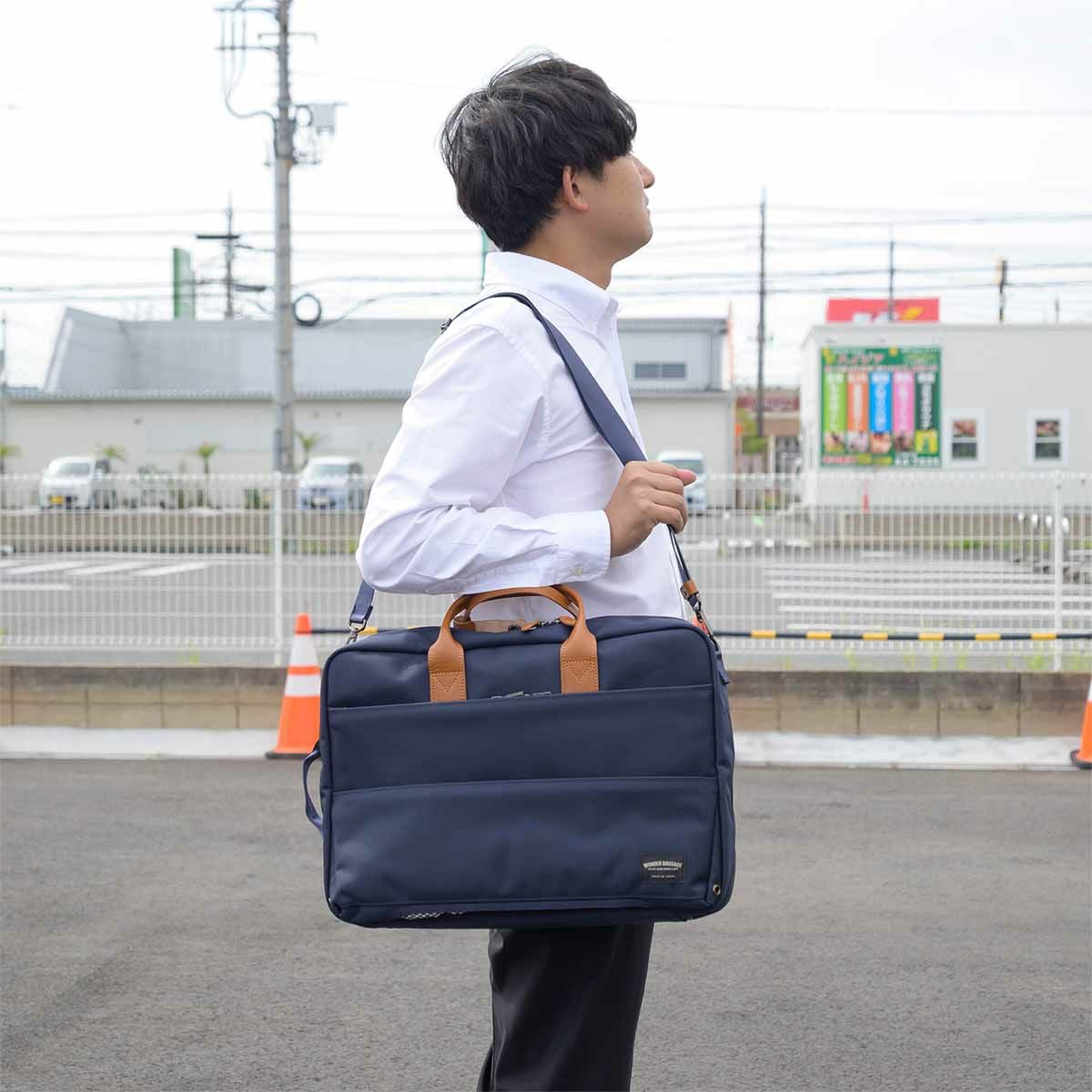 【12/1限定★エントリーで全員16倍】ワンダーバゲージリュック3WAYビジネスリュックB4A4防水撥水WONDERBAGGAGEGOODMANSメンズレディースビジネスバッグ防水リュック3WAYバッグバッグ3WAYWRグッドマンズビジネス通勤日本製WB-G-020