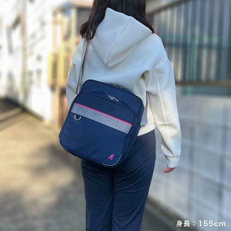 【新作】カンゴールスクールショルダーバッグKANGOLA4縦型高校生女子高生横浜型ショルダーバッグスクールバッグスクールショルダー小さめコンパクト中学生女子レディースブランド通学ピンクブルーマルチ250-1020
