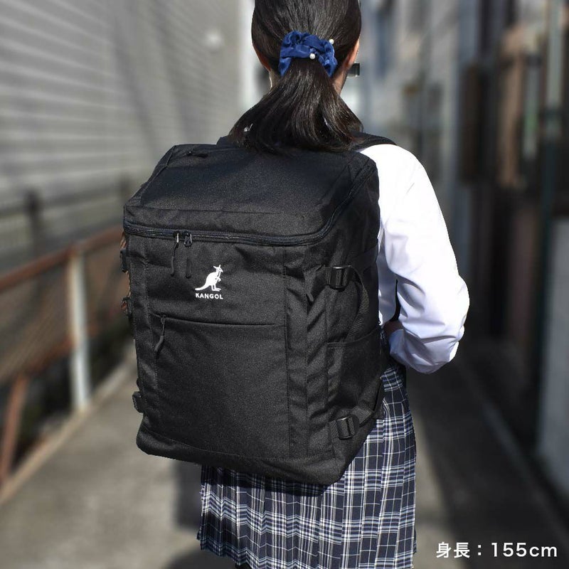 【ポイント最大36倍|12/10限定】カンゴールリュックKANGOL30LA3ボックス型通学大容量レディースメンズ女子女子高生中学生高校生リュックサック通学リュックスポーツ人気ブランドおしゃれかわいい多収納抗菌防臭250-1541