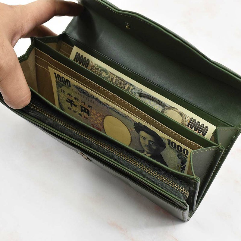 シビラ財布sybilla長財布かぶせ型シルクロレディースブランド大容量本革5470231