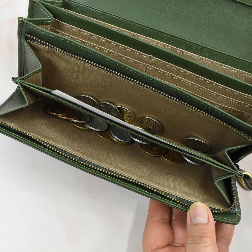 シビラ財布sybilla長財布かぶせ型シルクロレディースブランド大容量本革5470231