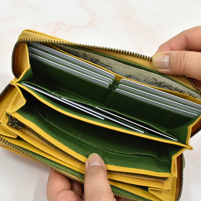 シビラ財布sybilla長財布ランドファスナー型シルクロレディースブランド大容量本革5470232