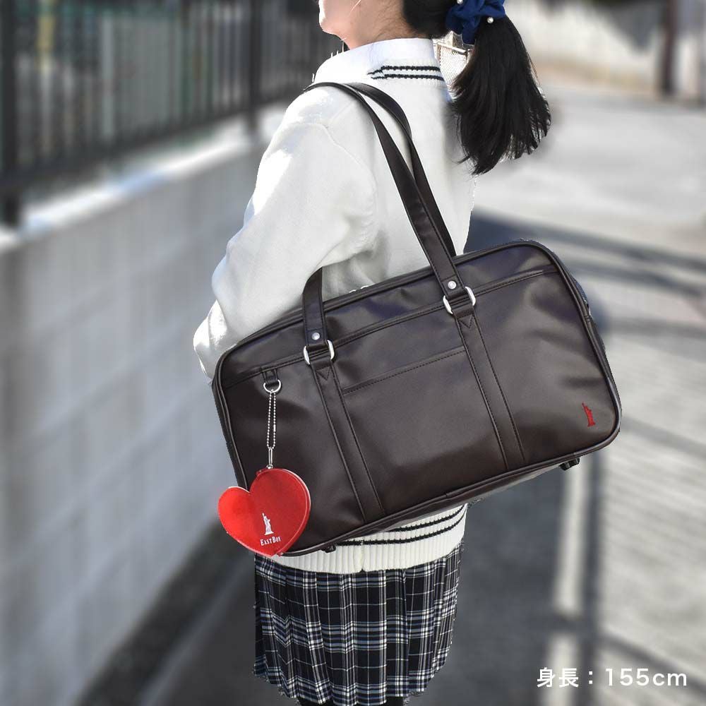 【2022新作】イーストボーイスクールバッグ合皮EASTBOYA4女子高校生中学生女子高生レディーススクールバックサブバッグサブバックスクバブランド通学おしゃれかわいい大容量学生かばん黒色紺色EBA21