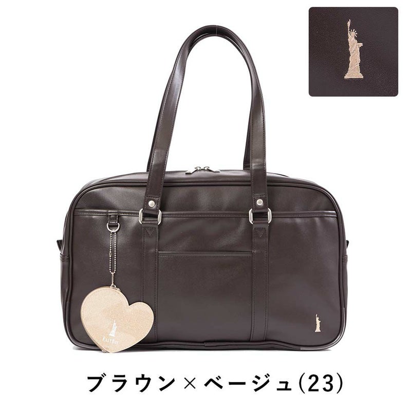 イーストボーイスクールバッグ合皮EASTBOYA4女子中学生高校生女子高生レディーススクールバックサブバッグサブバックスクバブランド通学おしゃれかわいい大容量学生かばん黒色茶色EBA21