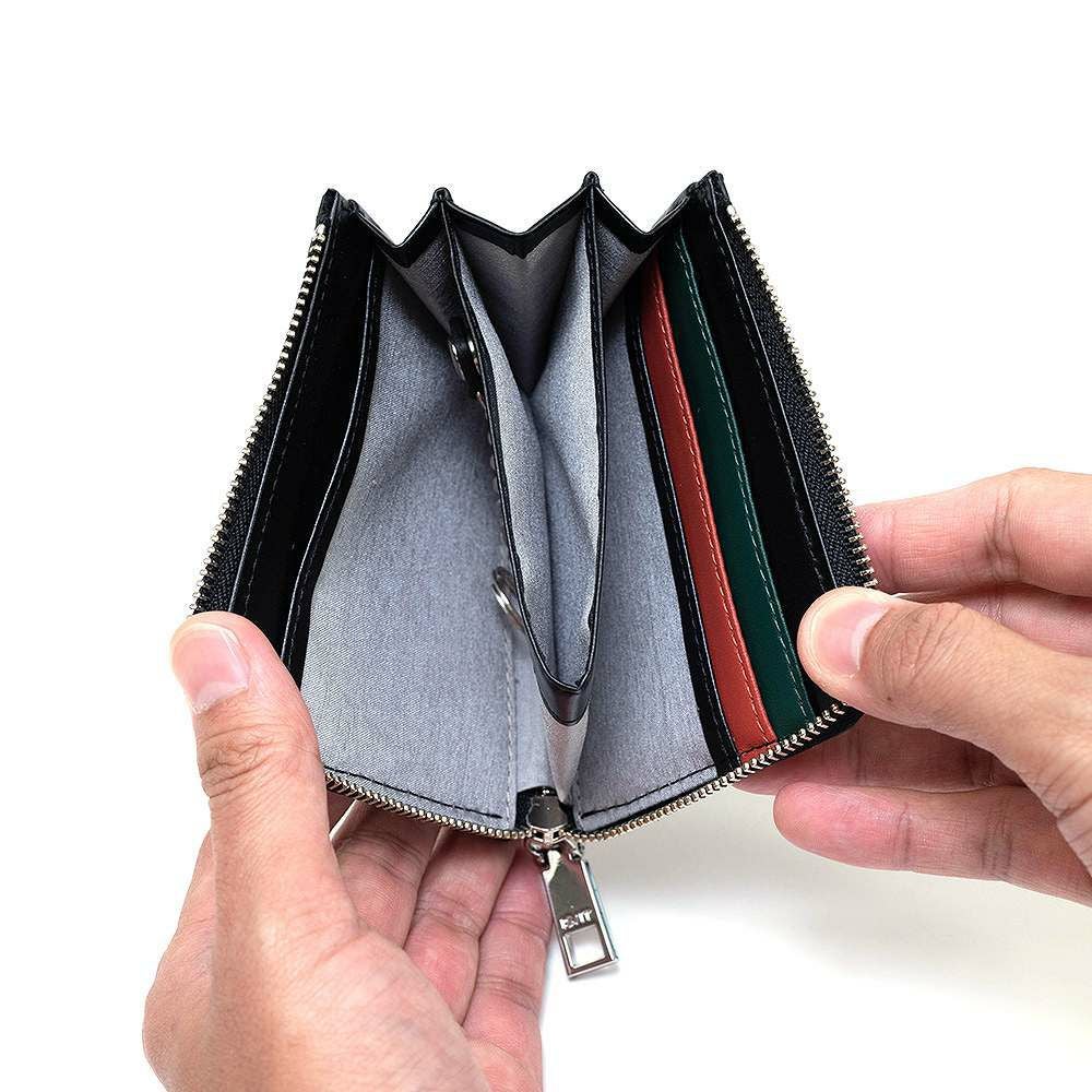 IS/IT財布小銭入れミニ財布コンパクト財布ラウンドファスナーイズイット本革革レザーメンズレディースキャッシュレスコンパクトコインケース小さい財布ブランドビジネス979603