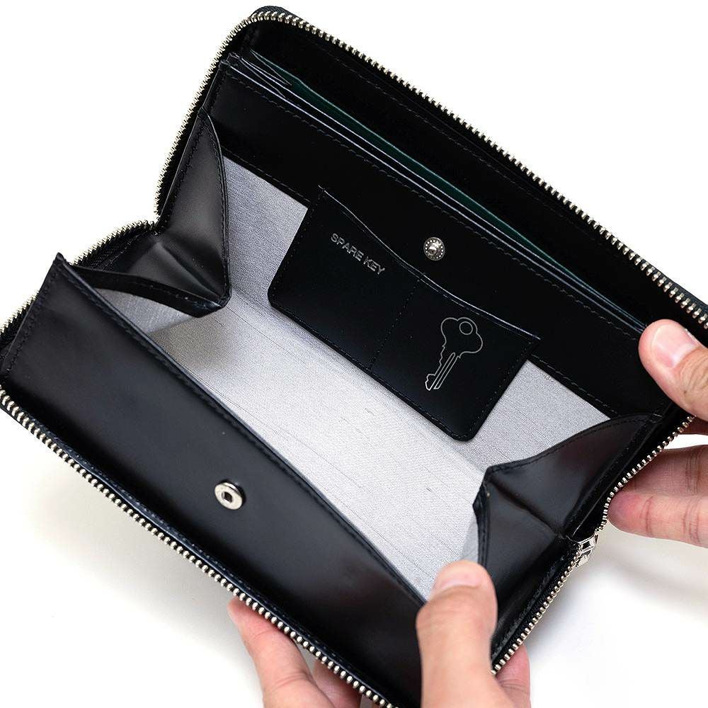 IS/IT財布長財布ラウンドファスナーメンズレディースツールBOX型小銭入れ本革ファスナー付きファスナー小銭入れ付きボックス型大容量人気ブランドISIT979605