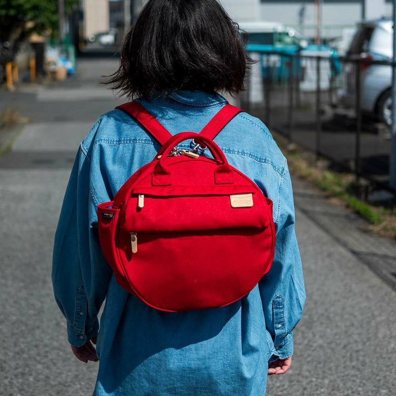 HeartMadeFactoryリュックレディースメンズ3WAYリュックサックMARUMARU丸型丸マルマルブランドかわいいおしゃれ軽量人気ファスナー付きマザーズリュックハートメイドファクトリーHARVESTハーヴェストFY0510