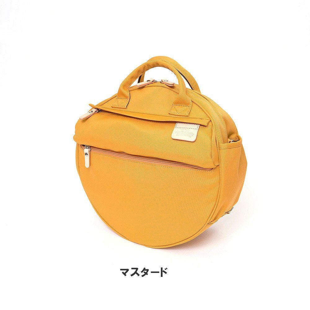 HeartMadeFactoryリュックレディースメンズ3WAYリュックサックMARUMARU丸型丸マルマルブランドかわいいおしゃれ軽量人気ファスナー付きマザーズリュックハートメイドファクトリーHARVESTハーヴェストFY0510