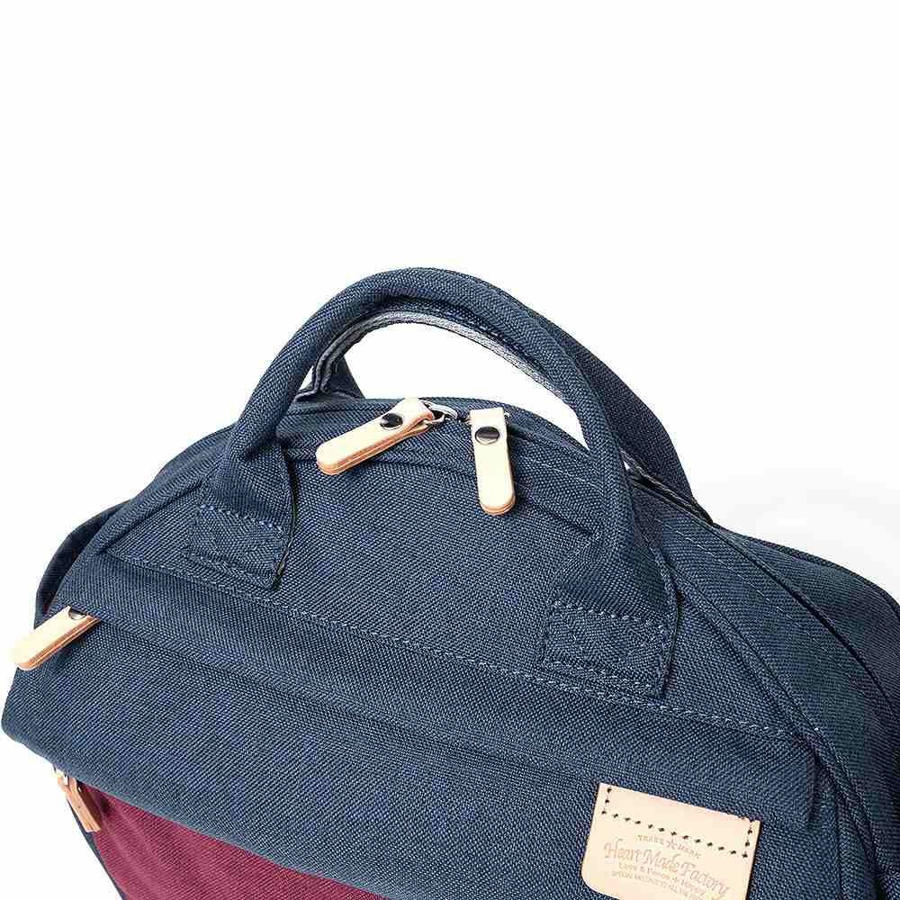 HeartMadeFactoryリュックレディースメンズ3WAYリュックサックMARUMULTI杢調丸型丸マルマルブランドかわいいおしゃれ軽量人気ファスナー付きハートメイドファクトリーHARVESTハーヴェストFY0740