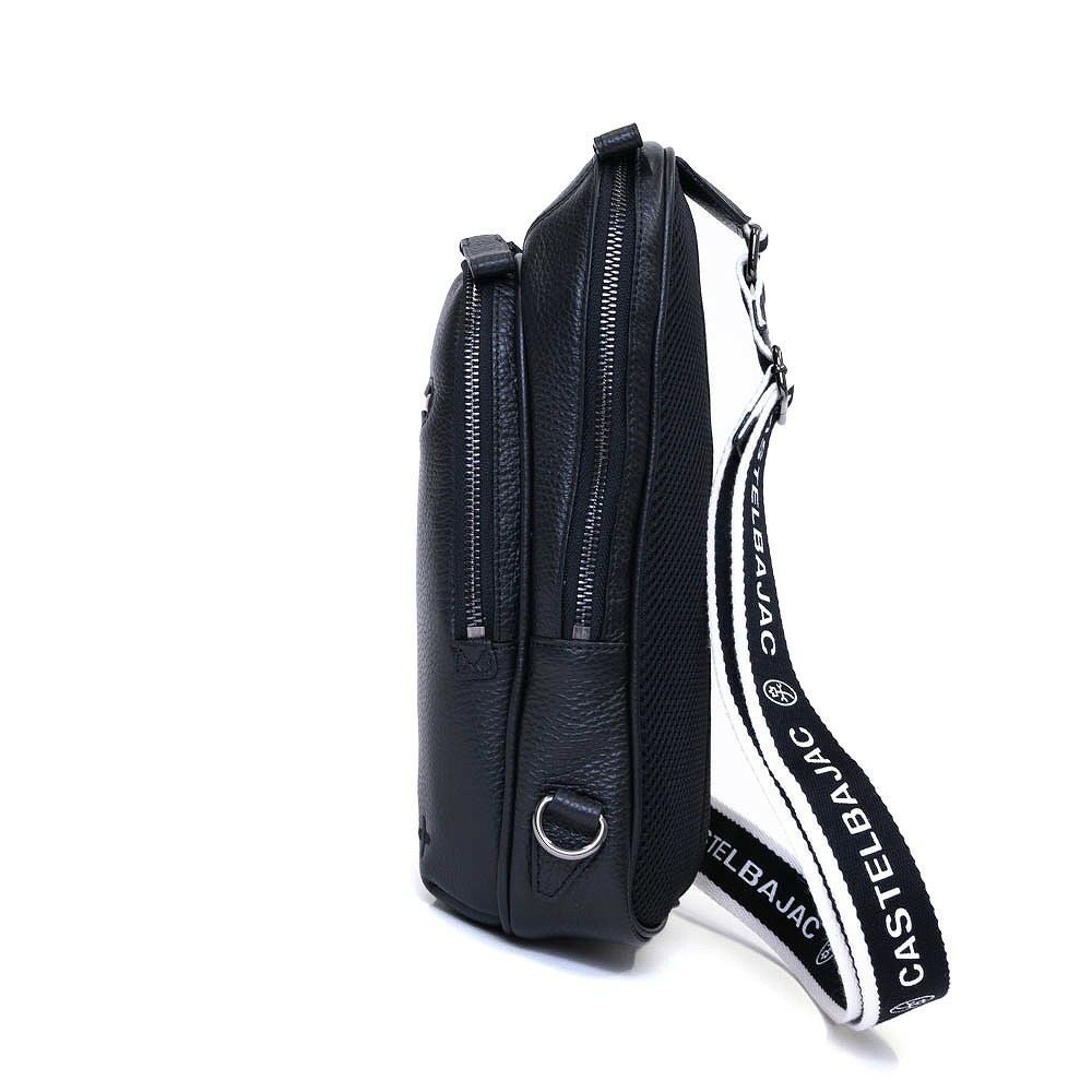 カステルバジャックボディバッグワンショルダーバッグCASTELBAJACリンク大きめ大容量本革革レザーメンズレディースバッグボディバック斜めがけバッグ斜め掛けバッグブランド30912