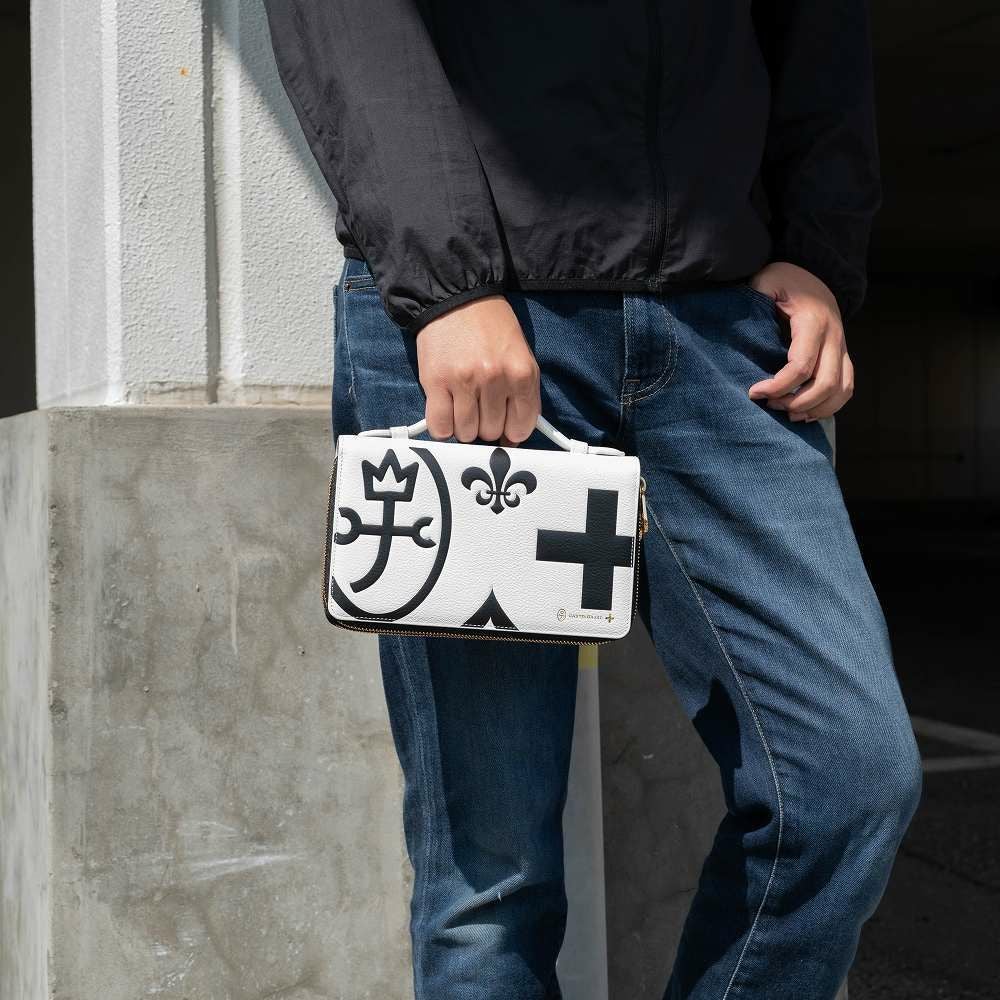 カステルバジャックWファスナーポーチセカンドバッグクラッチバッグ大容量メンズレディースネゼルCASTELBAJAC本革レザー長財布バッグカードケースハンドル付き81201