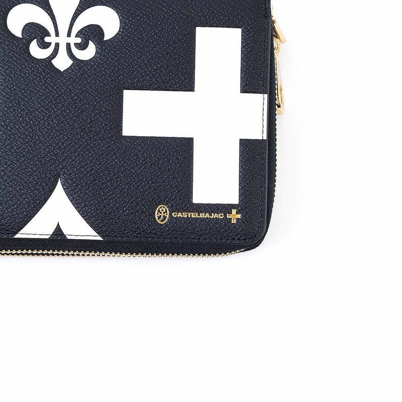 カステルバジャックWファスナーポーチセカンドバッグクラッチバッグ大容量メンズレディースネゼルCASTELBAJAC本革レザー長財布バッグカードケースハンドル付き81201