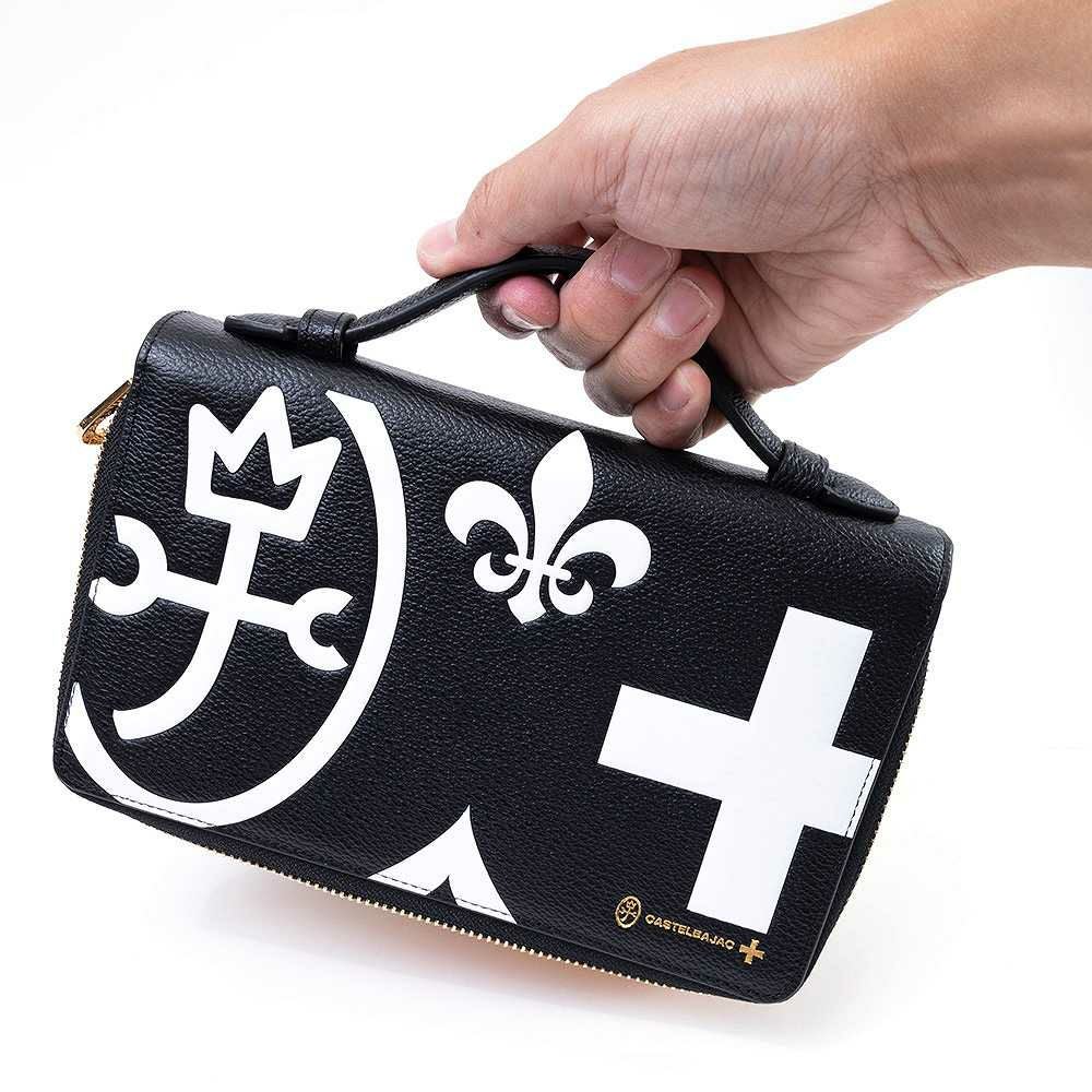 カステルバジャックWファスナーポーチセカンドバッグクラッチバッグ大容量メンズレディースネゼルCASTELBAJAC本革レザー長財布バッグカードケースハンドル付き81201