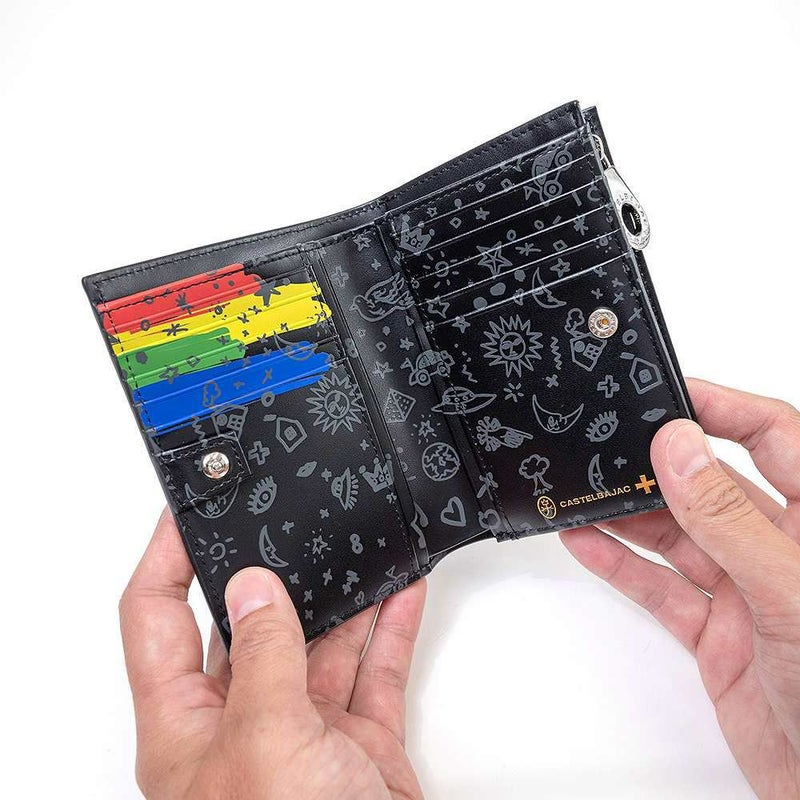 カステルバジャック財布ミドルウォレットエリーラウンドファスナー縦型二つ折りメンズレディースCASTELBAJAC二つ折り財布本革レザー2つ折り2つ折り財布折りたたみ人気ブランドコンパクトシンプル82614