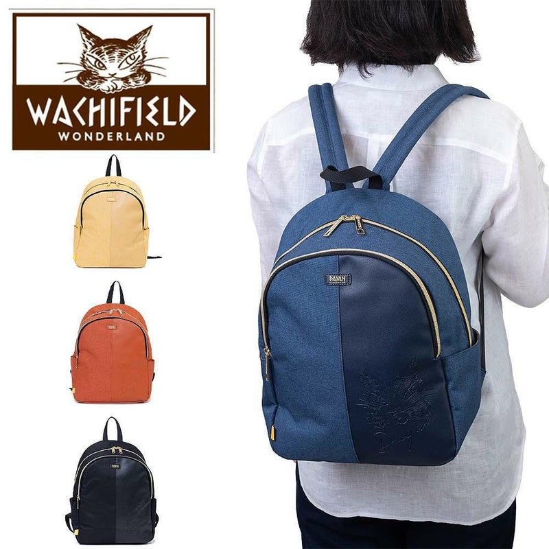わちふぃーるどリュックレディースA4リュックサックマザーズリュックママリュック大人ブランド軽量軽いおしゃれかわいいアニマル動物WACHIFIELD猫のダヤンWTMC-03