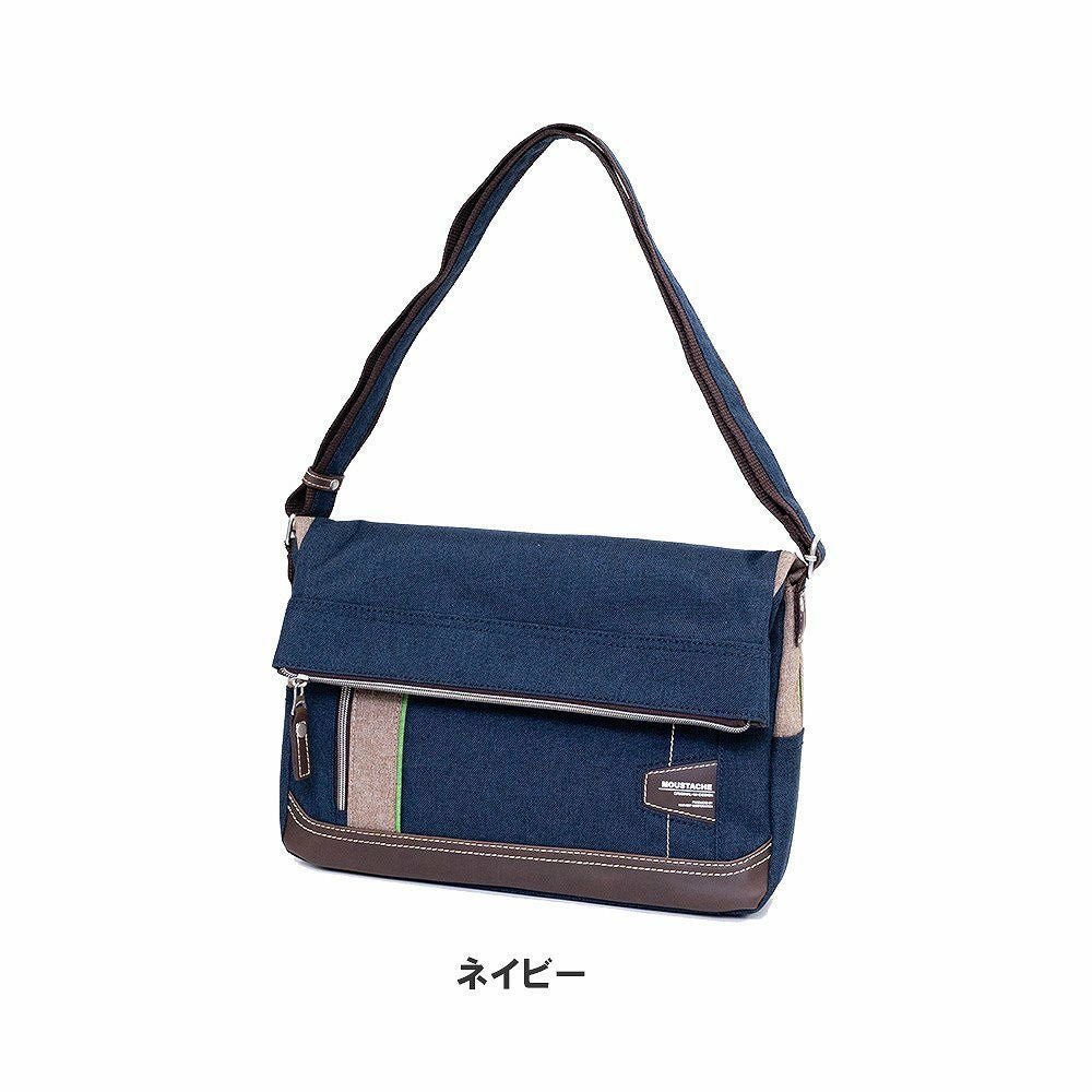 MOUSTACHEショルダーバッグ口折れムスタッシュメンズレディースショルダーショルダーバック斜めがけ斜め掛けバッグバックおしゃれかっこいいカジュアル人気通学軽量ブランド大人ナイロン30代40代50代JLG4662