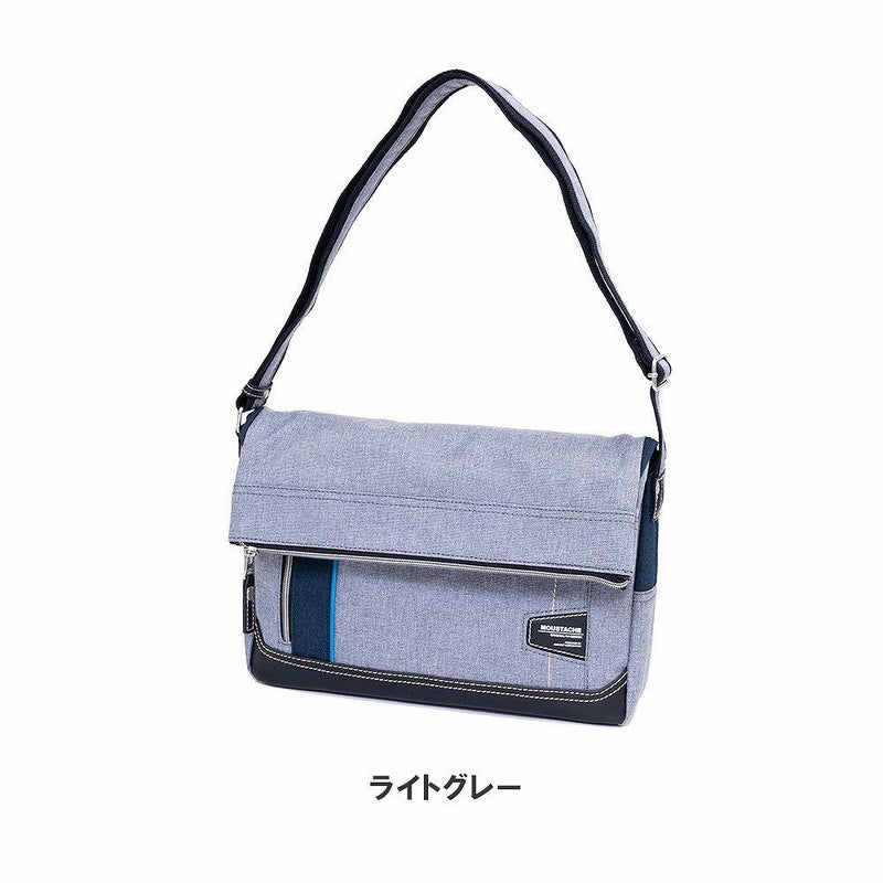 MOUSTACHEショルダーバッグ口折れムスタッシュメンズレディースショルダーショルダーバック斜めがけ斜め掛けバッグバックおしゃれかっこいいカジュアル人気通学軽量ブランド大人ナイロン30代40代50代JLG4662