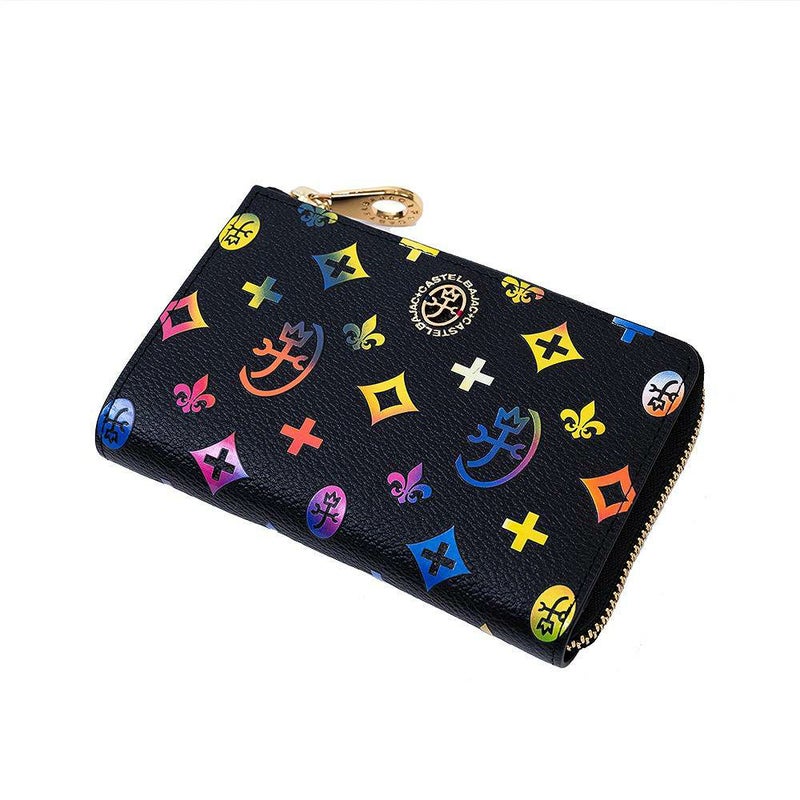 【2022新作】カステルバジャック財布ミドルウォレットジェルマンラウンドファスナー縦型二つ折りメンズレディースCASTELBAJAC二つ折り財布本革レザー2つ折り財布人気ブランド63613